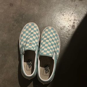 teal color vans